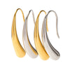 Wholesale Stainless Steel Irregular Water Drop Earrings With Geometric Design And Electroplating For Women