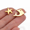 Wholesale Stainless Steel Jewelry Accessories Animal Shaped Pendant With Electroplating