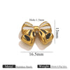 Wholesale Stainless Steel Jewelry Accessories Dripping Oil Bow Pendant For Bracelet