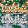 Wholesale Stainless Steel Jewelry Christmas Decoration Metal Small Bell And Peach Heart Pendant For Diy Titanium Steel Bracelet Electroplated Waterproof