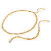 Wholesale Stainless Steel Jewelry Electroplated Geometric Style Blade Chain And Snake Chain Necklace And Bracelet