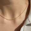Wholesale Stainless Steel Jewelry Geometric Satellite And Snake Bone Chain Necklace For Women With Electroplating Minimalist Style