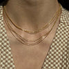 Wholesale Stainless Steel Jewelry Geometric Satellite And Snake Bone Chain Necklace For Women With Electroplating Minimalist Style