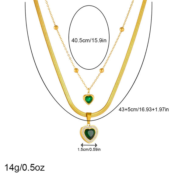 Wholesale Stainless Steel Jewelry Light Luxury Style Love Water Drops Bells Snake Bone Chain Earrings Necklaces Bracelets