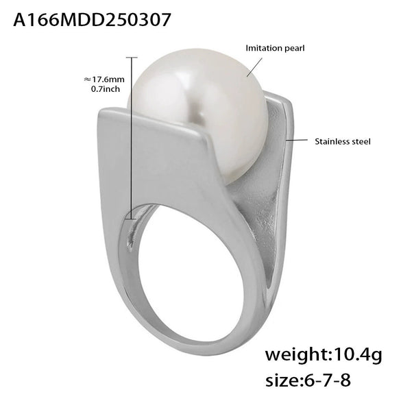 Wholesale Stainless Steel Jewelry Niche Design Beaded Neck Chain Earrings Ring For Women With Electroplating