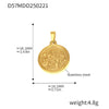Wholesale Stainless Steel Jewelry Pendant Accessories With Geometric Styling And 18K Gold Electroplated Finish For Diy Collection