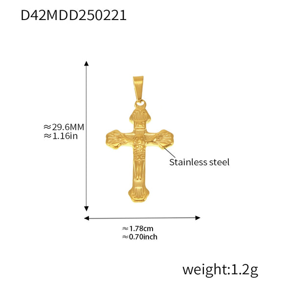 Wholesale Stainless Steel Jewelry Pendant Accessories With Geometric Styling And 18K Gold Electroplated Finish For Diy Collection