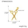 Wholesale Stainless Steel Jewelry Pendant Accessories With Geometric Styling And 18K Gold Electroplated Finish For Diy Collection