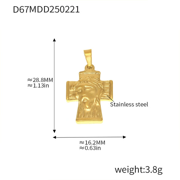 Wholesale Stainless Steel Jewelry Pendant Accessories With Geometric Styling And 18K Gold Electroplated Finish For Diy Collection