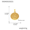 Wholesale Stainless Steel Jewelry Pendant Accessories With Geometric Styling And 18K Gold Electroplated Finish For Diy Collection