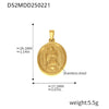 Wholesale Stainless Steel Jewelry Pendant Accessories With Geometric Styling And 18K Gold Electroplated Finish For Diy Collection
