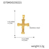 Wholesale Stainless Steel Jewelry Pendant Accessories With Geometric Styling And 18K Gold Electroplated Finish For Diy Collection