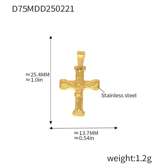 Wholesale Stainless Steel Jewelry Pendant Accessories With Geometric Styling And 18K Gold Electroplated Finish For Diy Collection