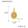 Wholesale Stainless Steel Jewelry Pendant Accessories With Geometric Styling And 18K Gold Electroplated Finish For Diy Collection