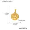 Wholesale Stainless Steel Jewelry Pendant Accessories With Geometric Styling And 18K Gold Electroplated Finish For Diy Collection