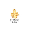 Wholesale Stainless Steel Jewelry Pendant With Sunflower Cherry Maple Leaf Lucky Grass Shapes And Electroplating Treatment