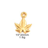 Wholesale Stainless Steel Jewelry Pendant With Sunflower Cherry Maple Leaf Lucky Grass Shapes And Electroplating Treatment
