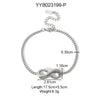 Wholesale Stainless Steel Jewelry Simple Light Luxury Bracelet With Letters Numbers Text Electroplating