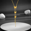 Wholesale Stainless Steel Jewelry Suit For Women With Love Water Drops Bell Patterns 18K Gold Plated