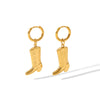 Wholesale Stainless Steel Jewelry With Boots Pattern Pendant And Snake Bone Chain Electroplated For Unisex