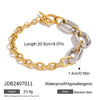 Wholesale Stainless Steel Jewelry With Geometric Design Gold And Silver Color Matching Electroplating Process