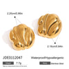 Wholesale Stainless Steel Jewelry With 18K Gold Electroplating Geometric Design And Gold And Silver Color Matching