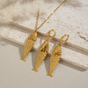 Wholesale Stainless Steel Jewelry With Koi Fish Pattern Electroplated Necklace And Earrings For Women