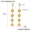 Wholesale 316L Stainless Steel Jewelry With Question Mark Tassel And Electroplating For Women