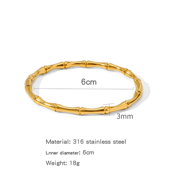 Wholesale Stainless Steel Joker Geometric Electroplated Bracelet
