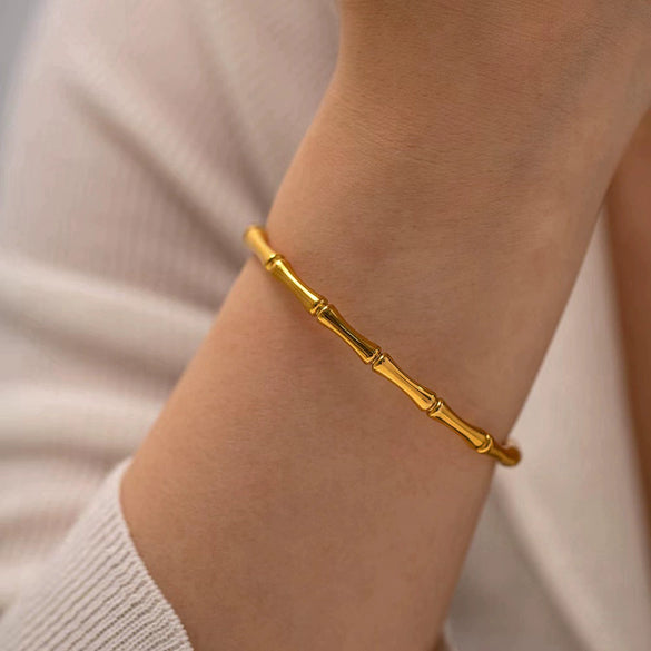 Wholesale Stainless Steel Joker Geometric Electroplated Bracelet