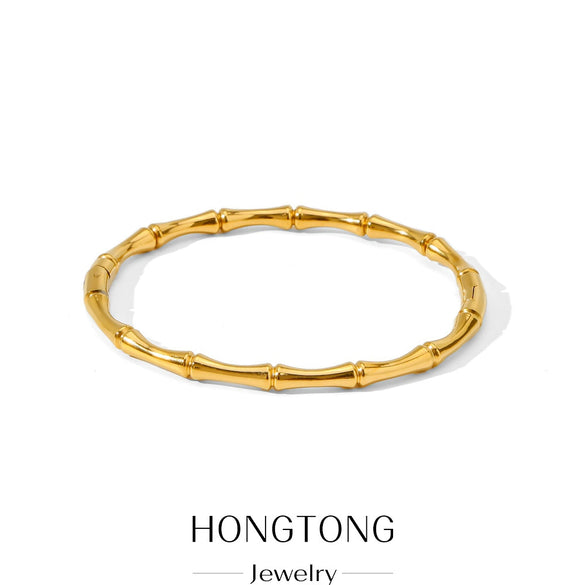 Wholesale Stainless Steel Joker Geometric Electroplated Bracelet