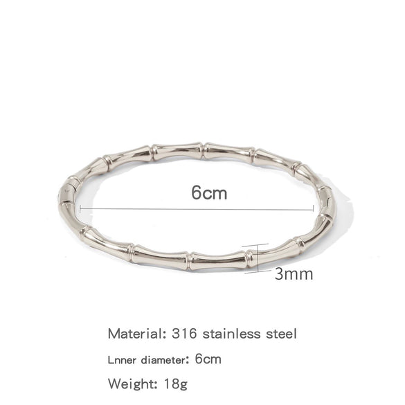 Wholesale Stainless Steel Joker Geometric Electroplated Bracelet