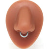 Wholesale Stainless Steel K9 Bow Nose Ring Jewelry With Electroplating Treatment
