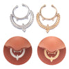 Wholesale Stainless Steel K9 Bow Nose Ring Jewelry With Electroplating Treatment