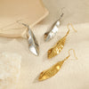 Wholesale Stainless Steel 18K Electroplated Geometric Fashion Women's Earrings