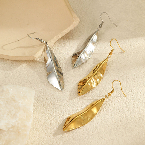 Wholesale Stainless Steel 18K Electroplated Geometric Fashion Women's Earrings
