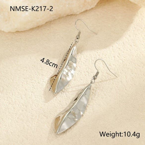 Wholesale Stainless Steel 18K Electroplated Geometric Fashion Women's Earrings