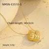 Wholesale Stainless Steel 18K Electroplated Geometric Heart Star Snake Bone Pendant Clavicle Necklace For Women Light Luxury Niche Design