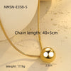 Wholesale Stainless Steel 18K Electroplated Geometric Heart Star Snake Bone Pendant Clavicle Necklace For Women Light Luxury Niche Design