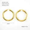 Wholesale Stainless Steel 18K Electroplated Geometric Ring Earrings For Women