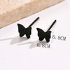 Wholesale Stainless Steel 14K Electroplated Heart And Animal Patterned Butterfly Earrings For Unisex