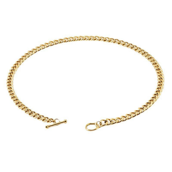 Wholesale Stainless Steel 18K Gold Electroplated Cuban Chain Men's All Match Bracelet Necklace Jewelry