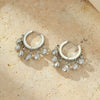 Wholesale Stainless Steel 18K Gold Electroplated Geometric Heartshaped Earrings For Women