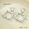 Wholesale Stainless Steel 18K Gold Electroplated Geometric Heartshaped Earrings For Women