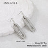 Wholesale Stainless Steel 18K Gold Electroplated Geometric Heartshaped Earrings For Women