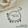 Wholesale Stainless Steel 18K Gold Electroplated Geometric Necklace And Bracelet Set For Women