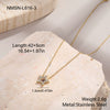 Wholesale Stainless Steel 18K Gold Electroplated Geometric Star Necklace For Women