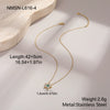 Wholesale Stainless Steel 18K Gold Electroplated Geometric Star Necklace For Women