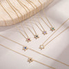 Wholesale Stainless Steel 18K Gold Electroplated Geometric Star Necklace For Women