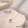 Wholesale Stainless Steel 18K Gold Electroplated Geometric Star Necklace For Women